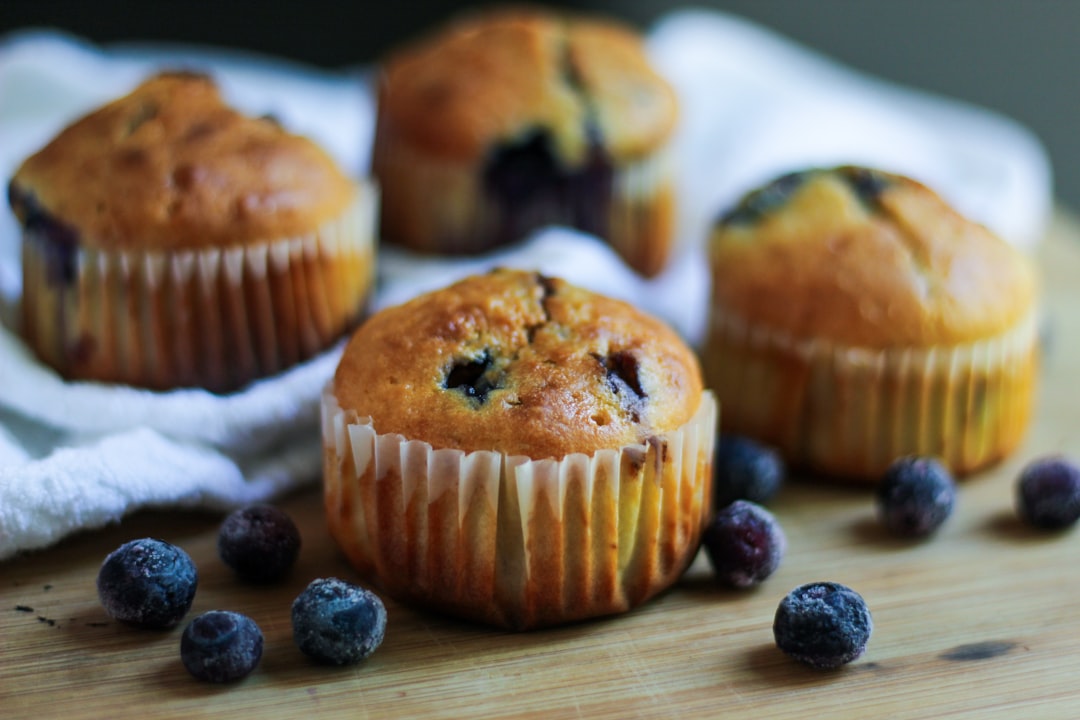 Photo Blueberry muffins